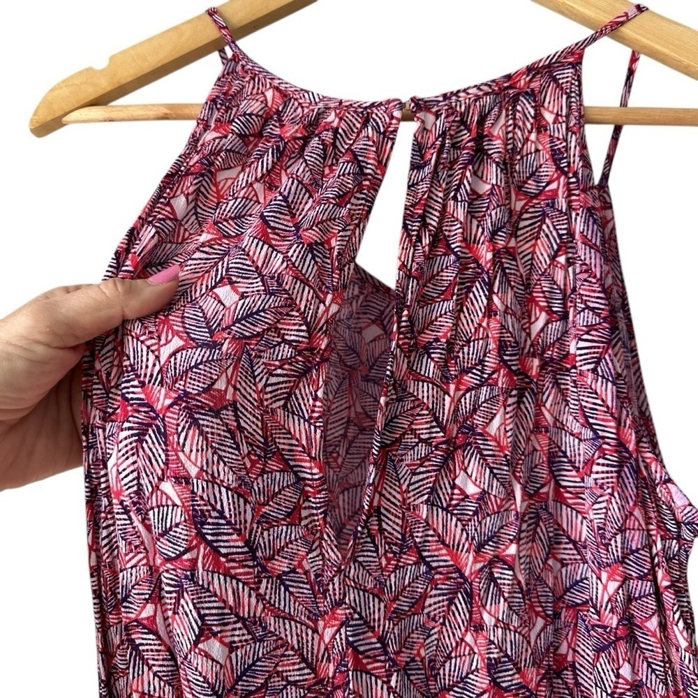 GAP Sleeveless Print Lightweight Halter Jumper Romper, XL - Picture 13 of 16